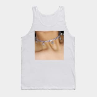 Tennis Chain Choker Necklace Tank Top